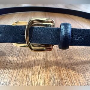 Lauren Ralph Lauren Black and gold Leather Belt